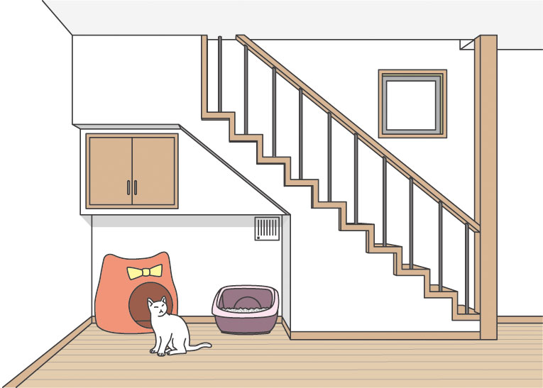 日本一户建，楼梯下改造，方便收纳和学习(图9)